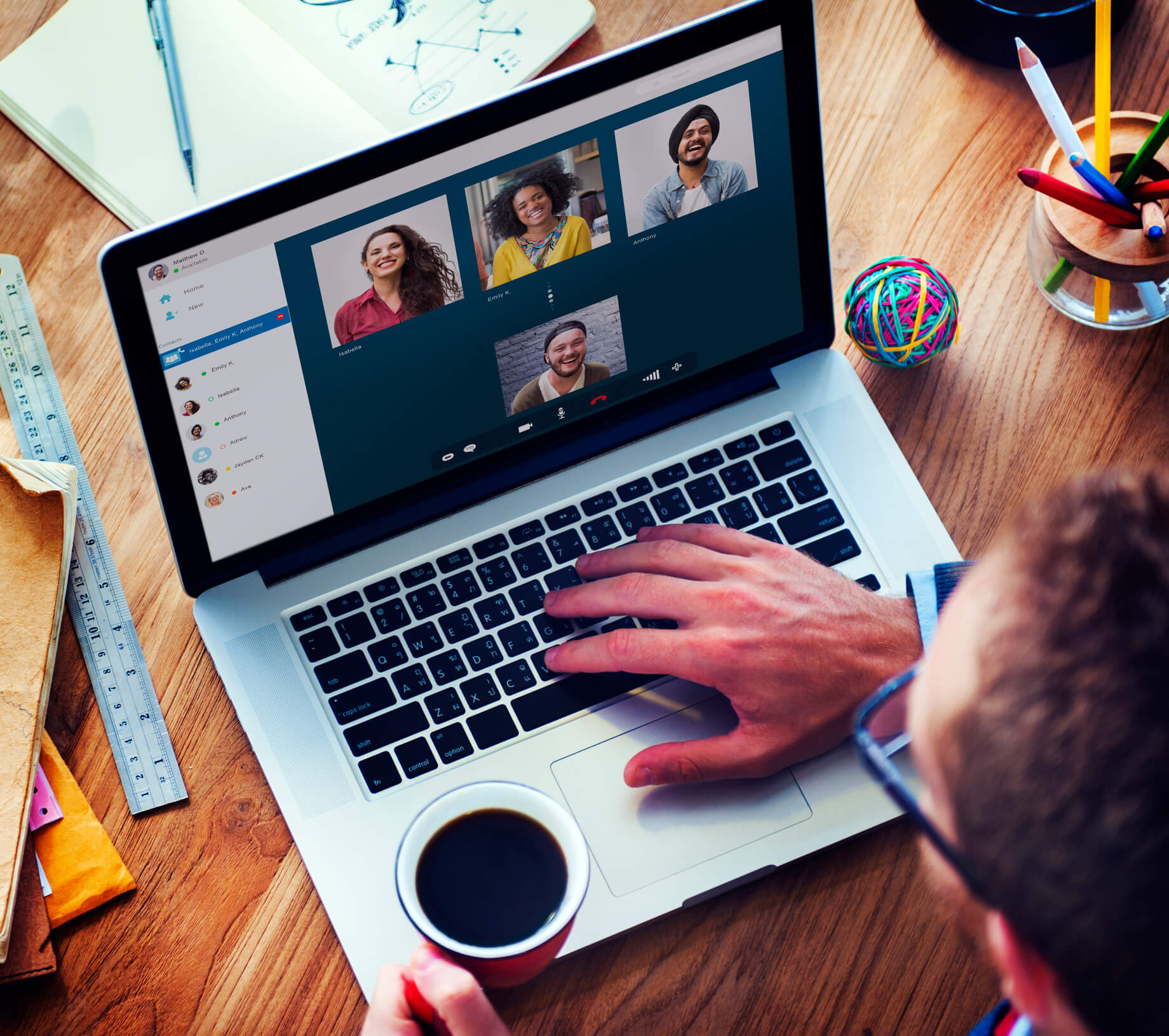 online qual - online focus group video chat conference call